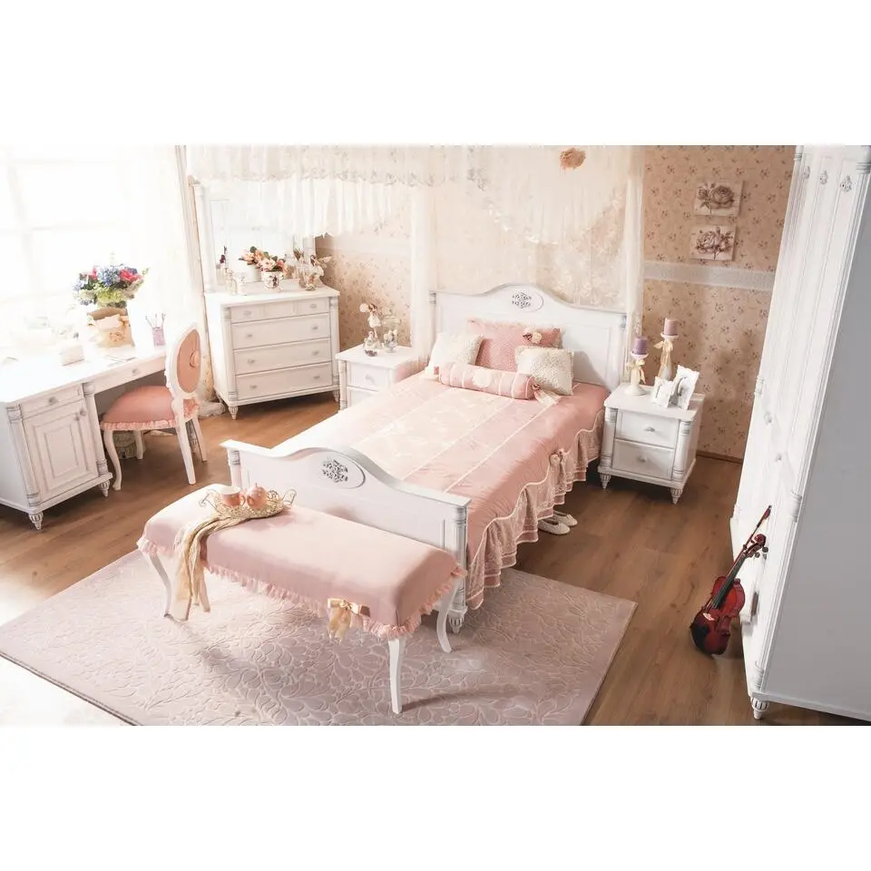 Romantic meisjes bed kinderkamer 200 x 100 cm