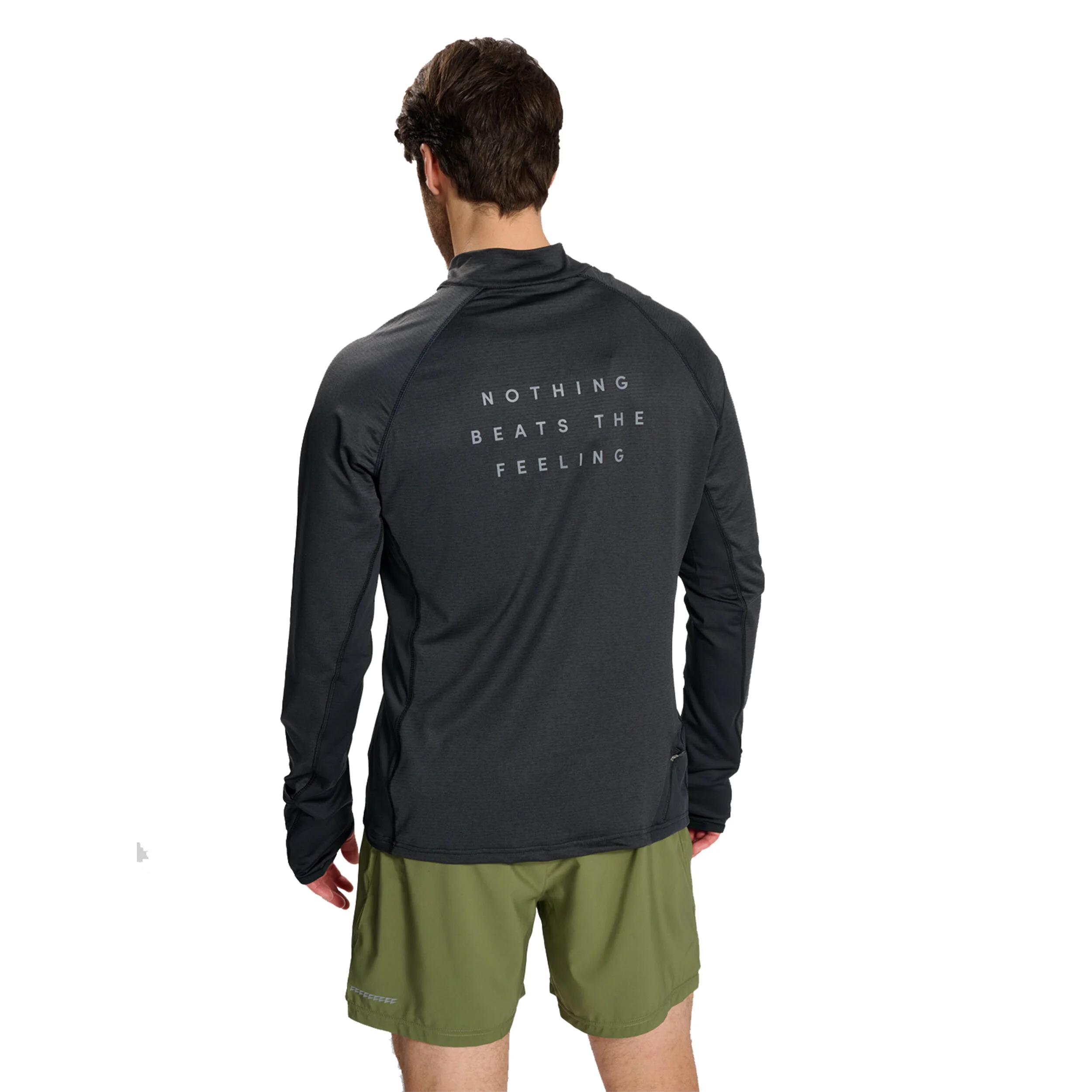 Newline Mesa Half-Zip Top De Course Hommes - Noir