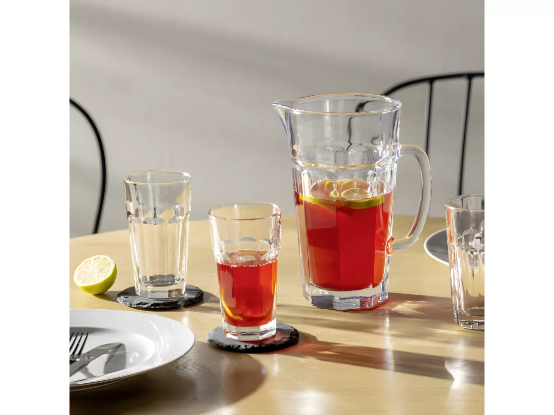 Set de 6 verres et pichet assortis Transparent Leonardo