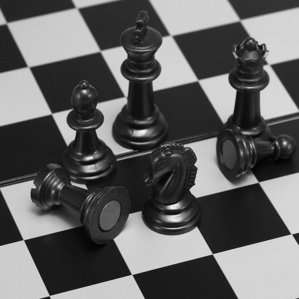 (20x20cm) Magnetisches Schach Brettspiel Chess Gesellschaftsspiel Faltbares Reise Schachbrett