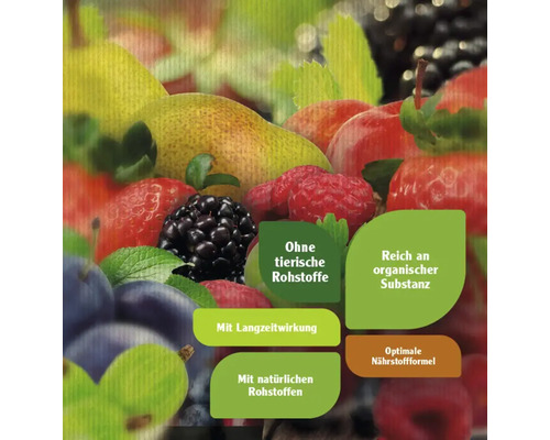 FloraSelf Nature BIORGA organische meststof voor fruit en bessen, 1,5 kg, veganistisch