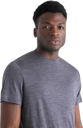 SPHERE III Herren-Merino-Kurzarmshirt  midnight navy hthr  S