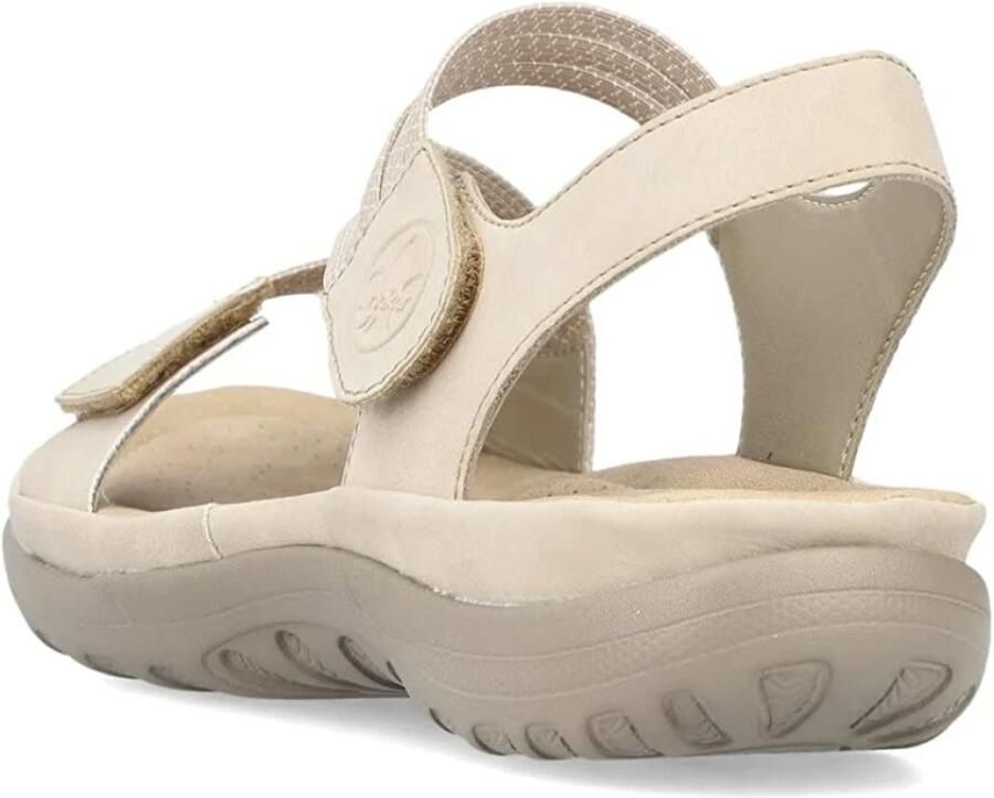 Rieker Sandalen zomerschoen sandaal sleehak met elastieken