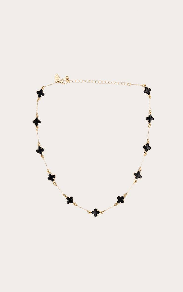 Doré Collier Pendentif Trèfle