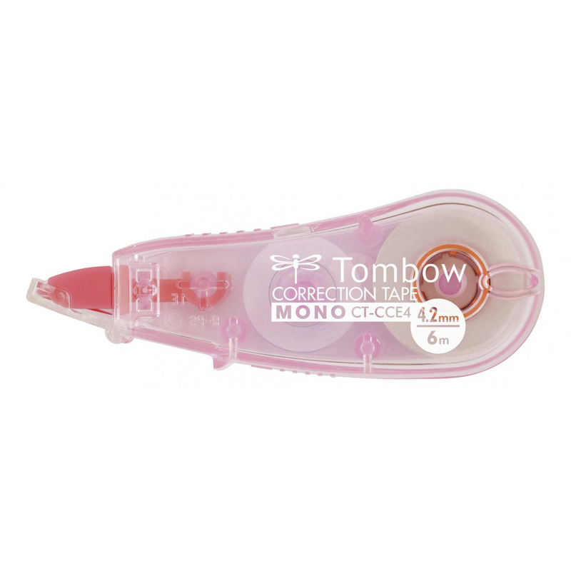 Tombow Korrekturroller Mono, pink transparent, 6 m
