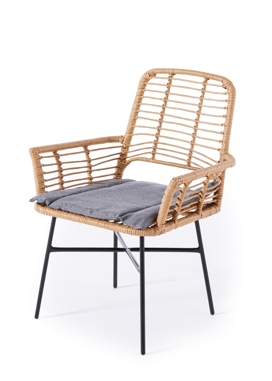 5-teilige Garten-Tischgruppe - beige-grau