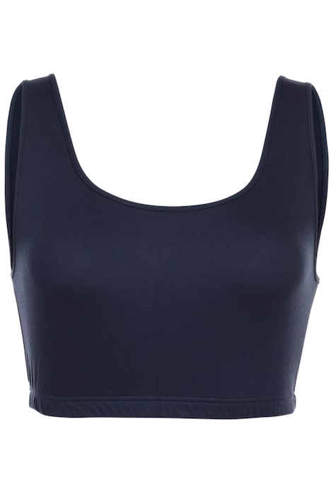 Bustier, Viskose-Stretchjersey, Rundhals, angenehm breite Träger