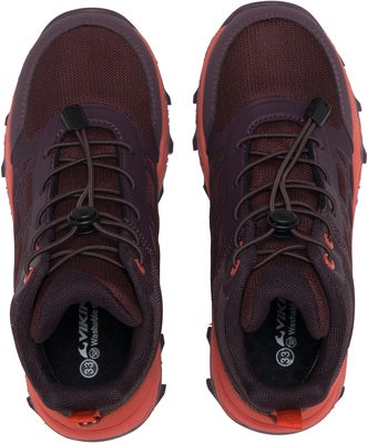 Viking Track Mid SL WP Sneakers, Plum