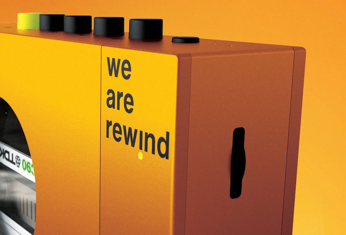 Lecteur Cassette We Are Rewind Orange Platines cassette