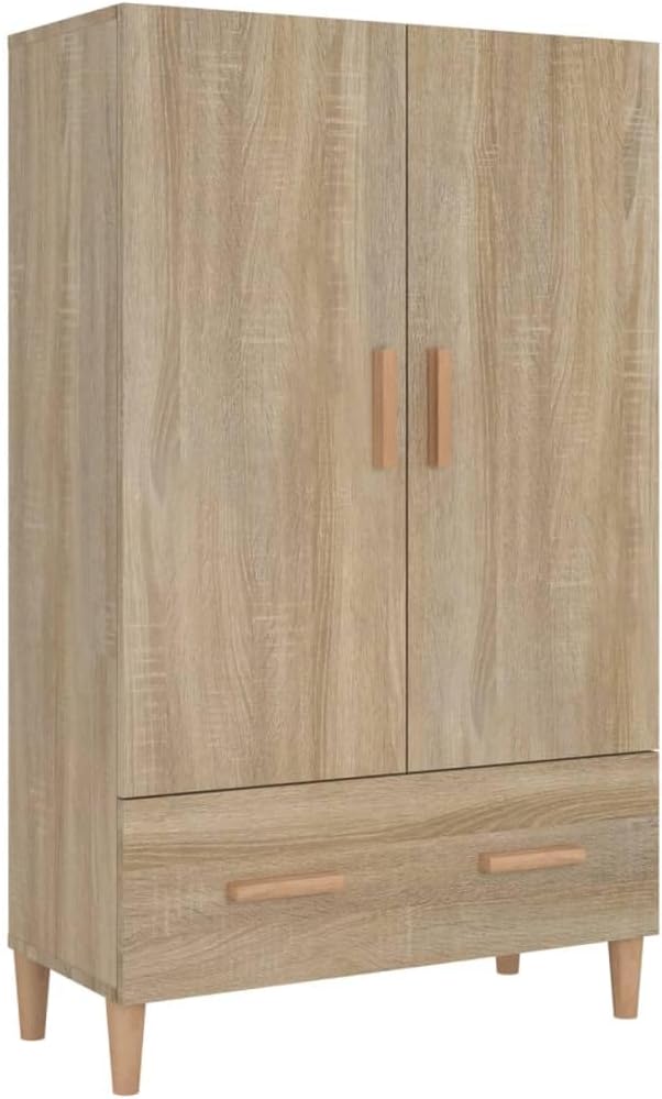 vidaXL Highboard Sideboard Kommode Schrank Anrichte Beistellschrank Mehrzweckschrank Standschrank Wohnzimmer Sonoma-Eiche 70x31x115cm Holzwerkstoff