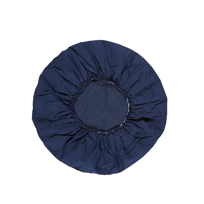 Housse ronde de coussin d'allaitement - Bleu marine - Doré