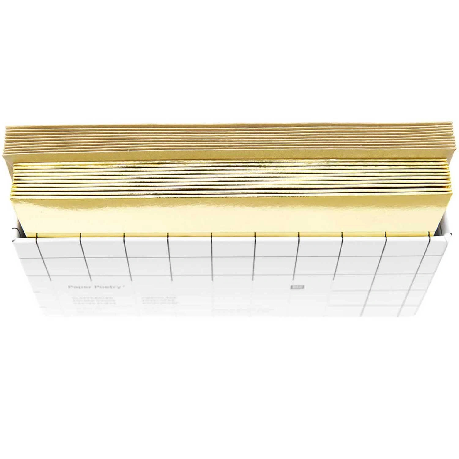 Kartenset Spiegelkarton/Perlmutt gold, B6 FSC MIX