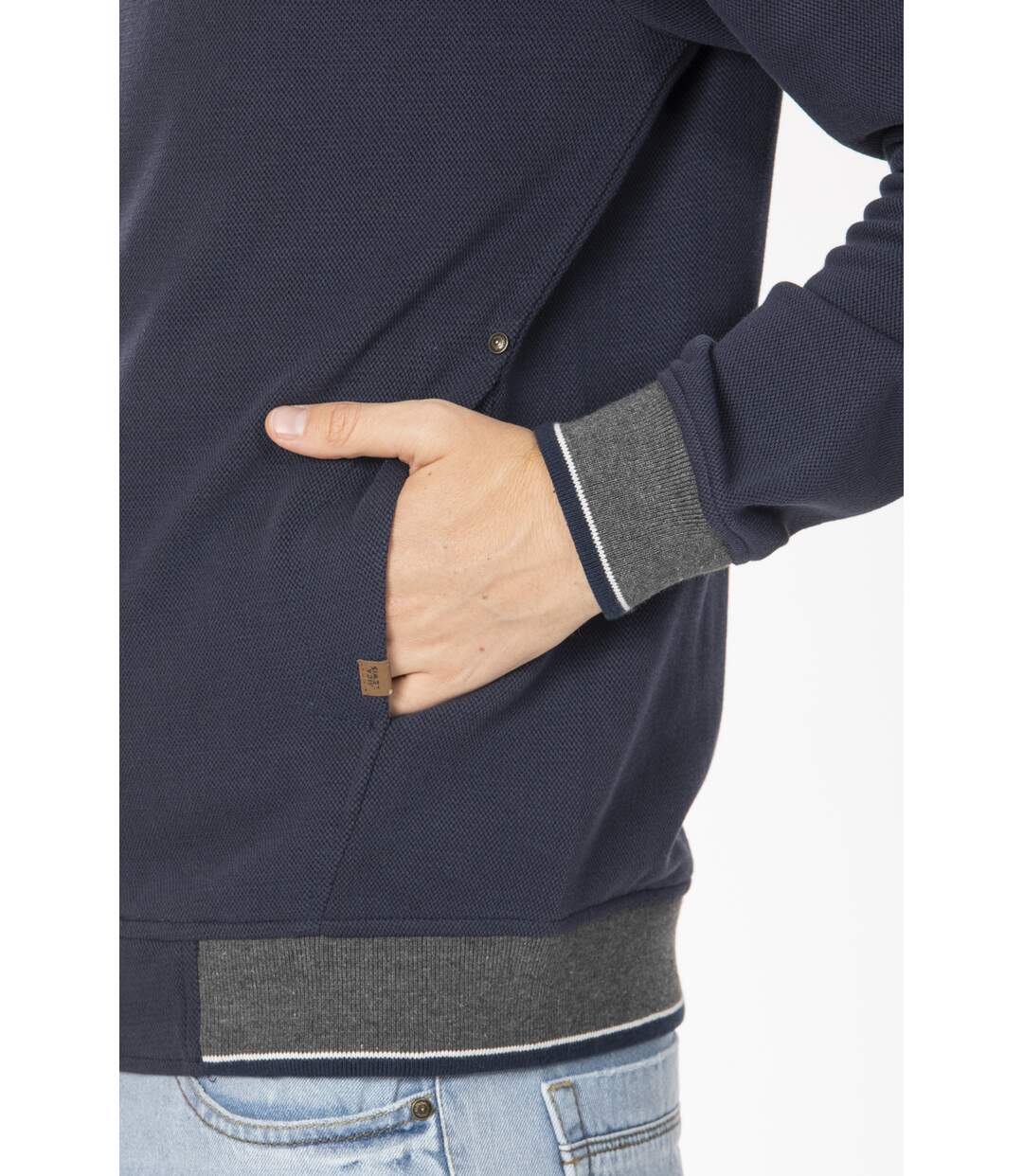 Sweat coupe bomber ADELMO BLEU / MARINE