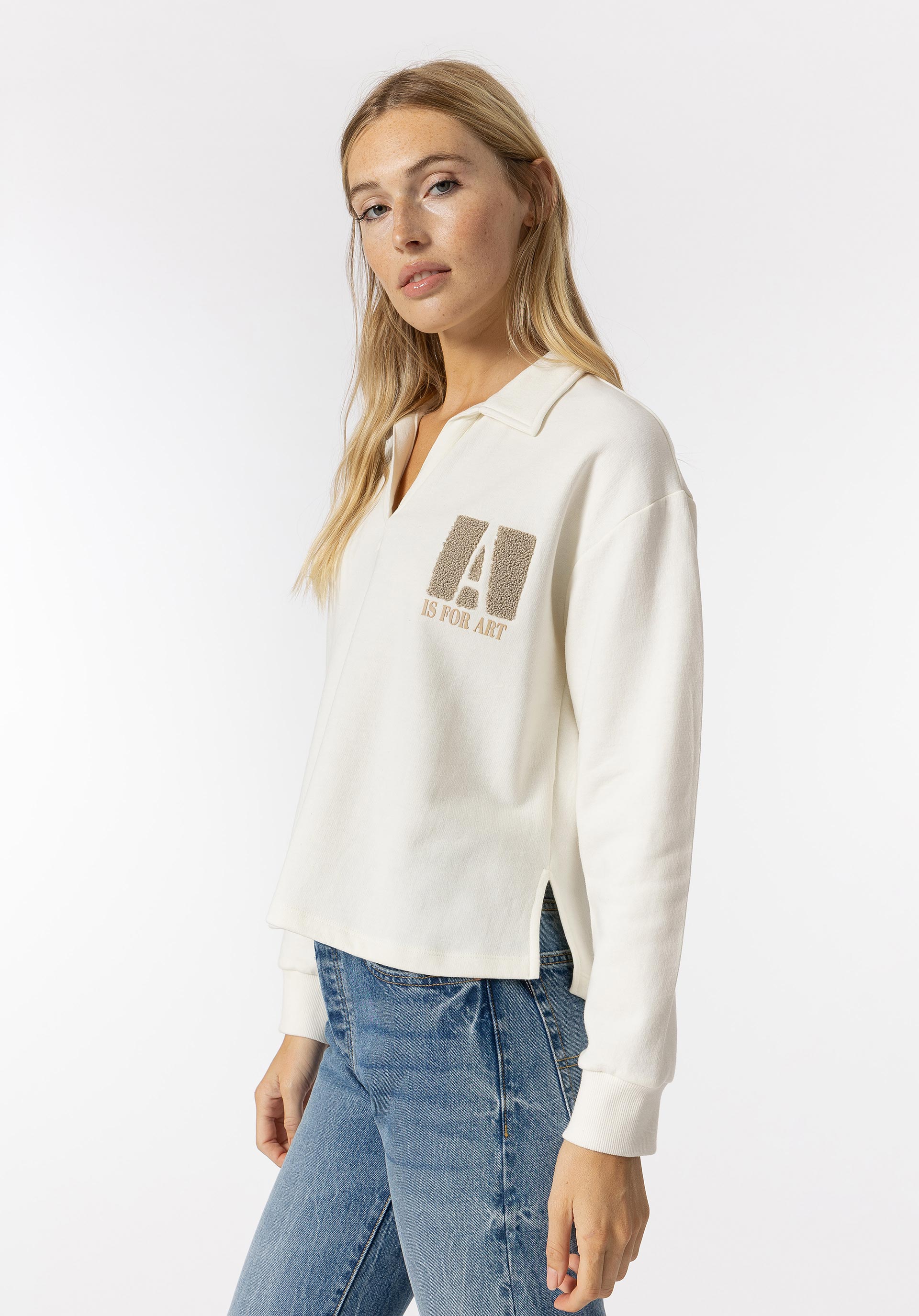 Sweatshirt com Bordado Turco