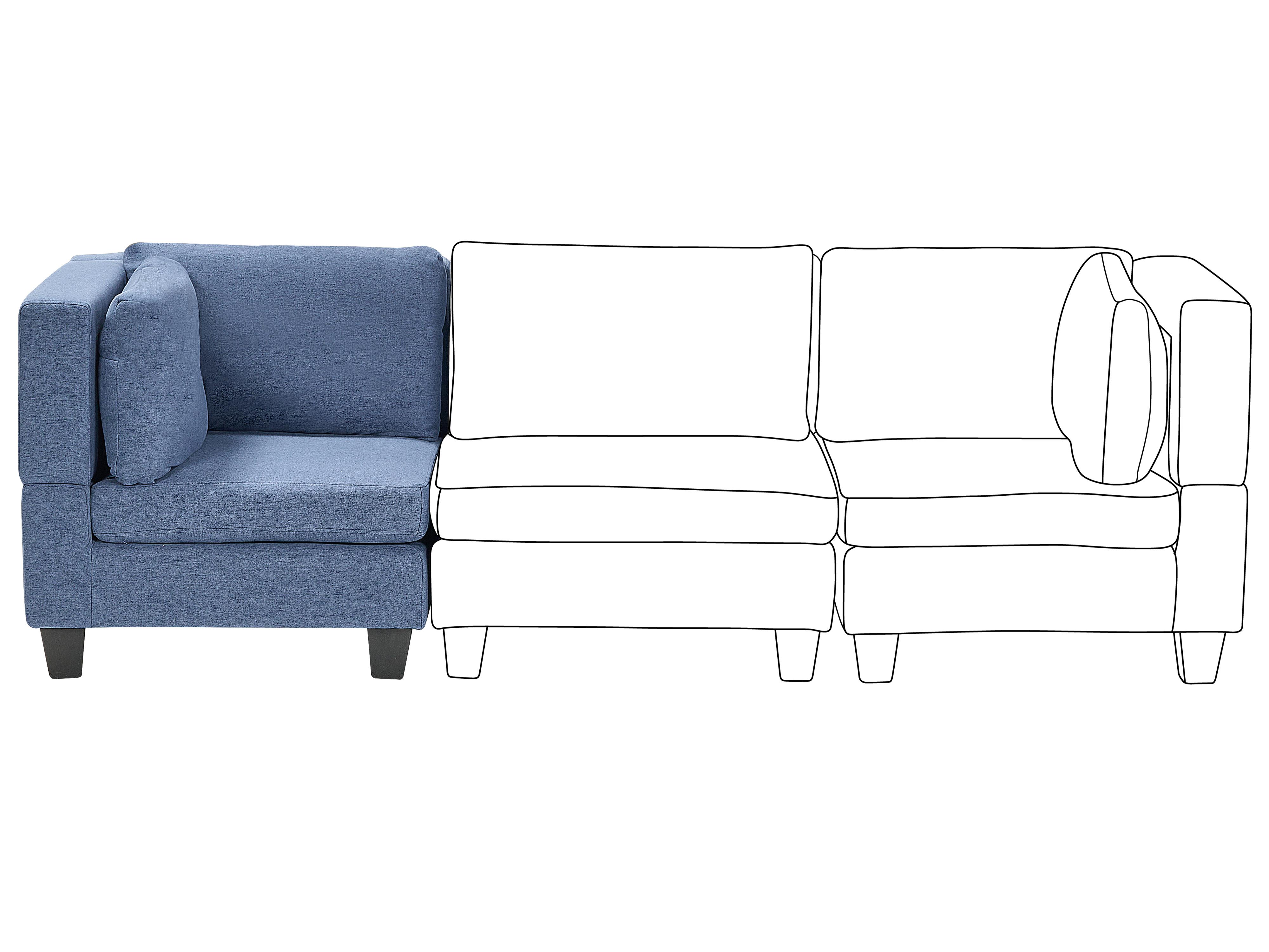 Hoekmodule UNSTAD Stof Blauw