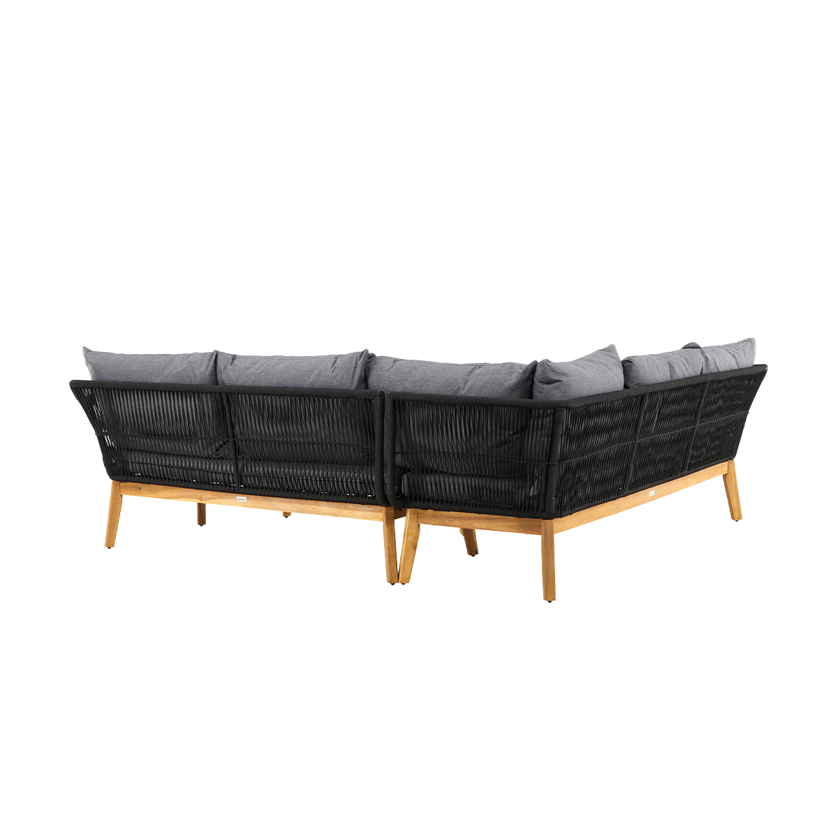 Tuin loungeset grijs Pam - met zitkussens Grijs