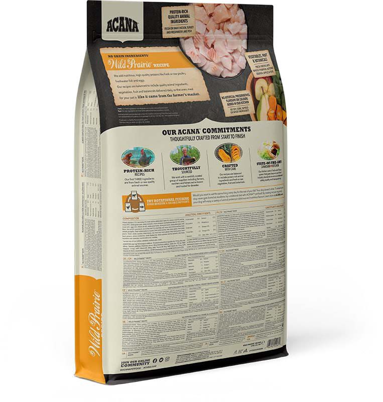 Acana Regionals Wild Prairie Dog Highest proteïn - Hondenvoer - 11.4 Kilogram - kalkoen, kip