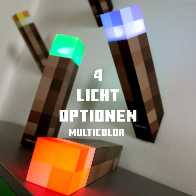 Minecraft - LED Lampe - Fackel - 1 Stück