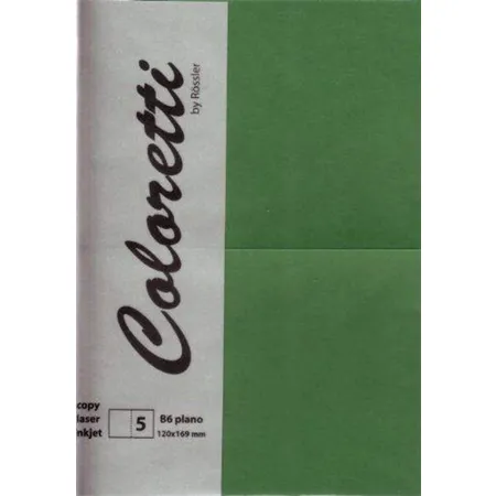 Rössler Coloretti Karten, B6, hd-pl, 225gm², forest, 5 Stück