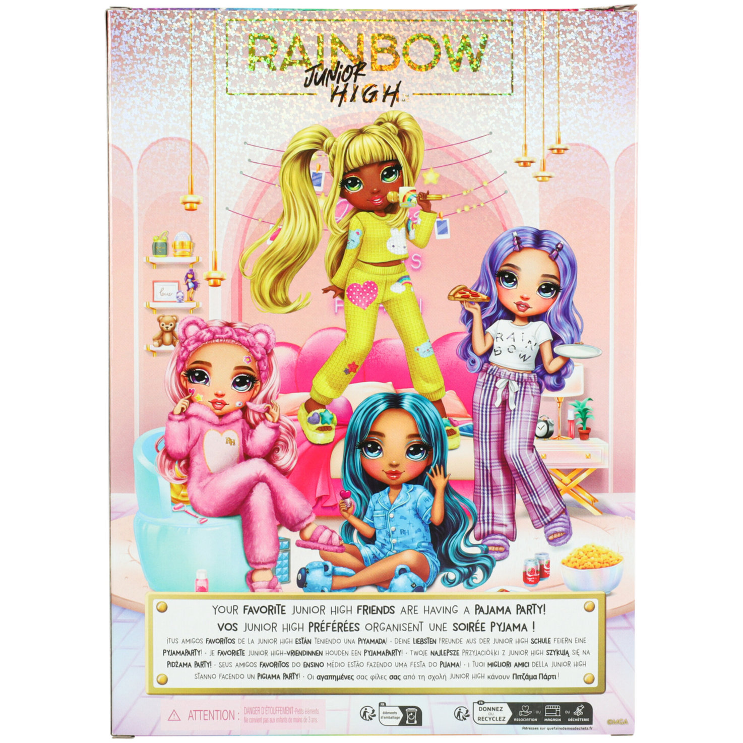 Junior High PJ Party Puppe Bella (Pink)
