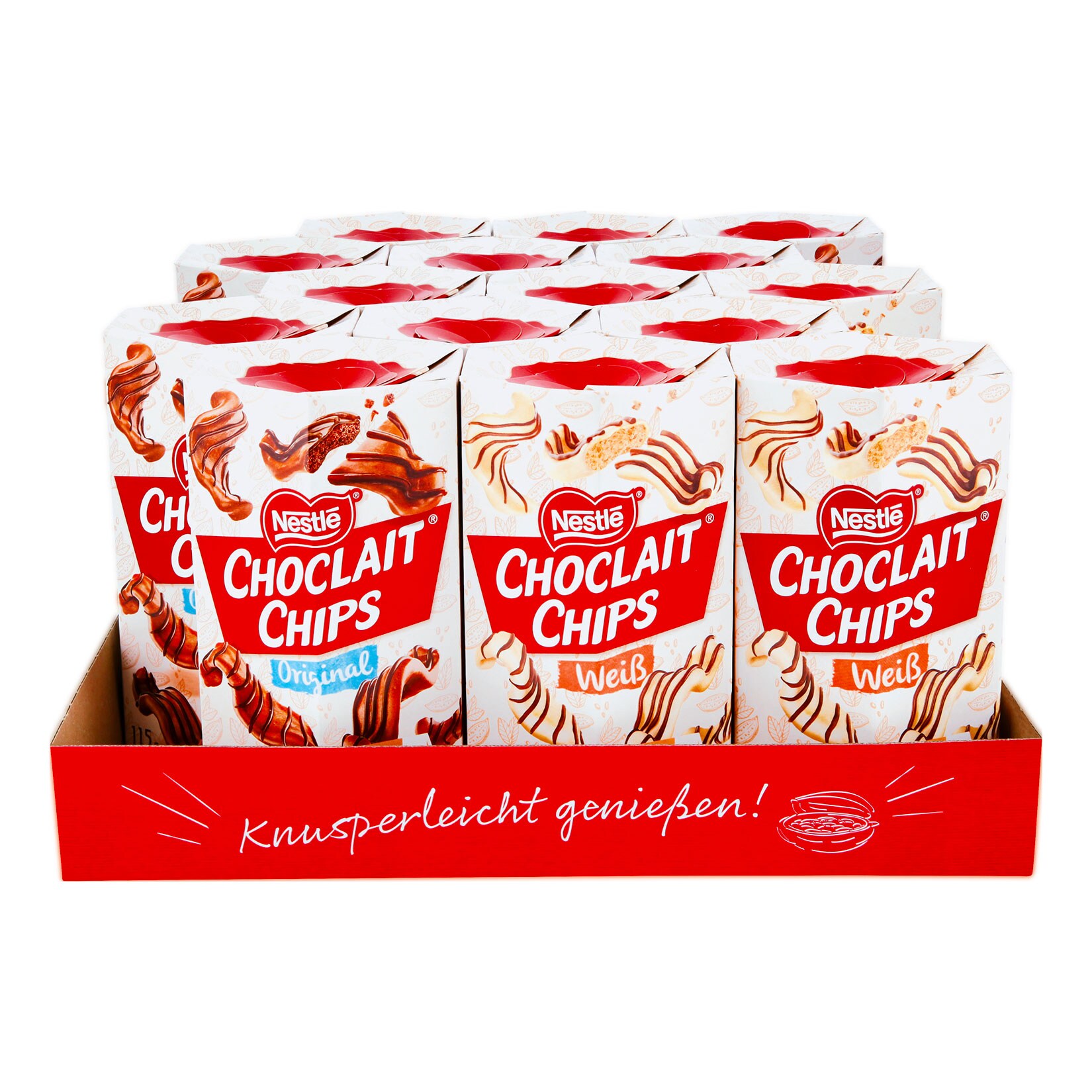 Nestlé Choclait Chips 115 g, verschiedene Sorten, 15er Pack