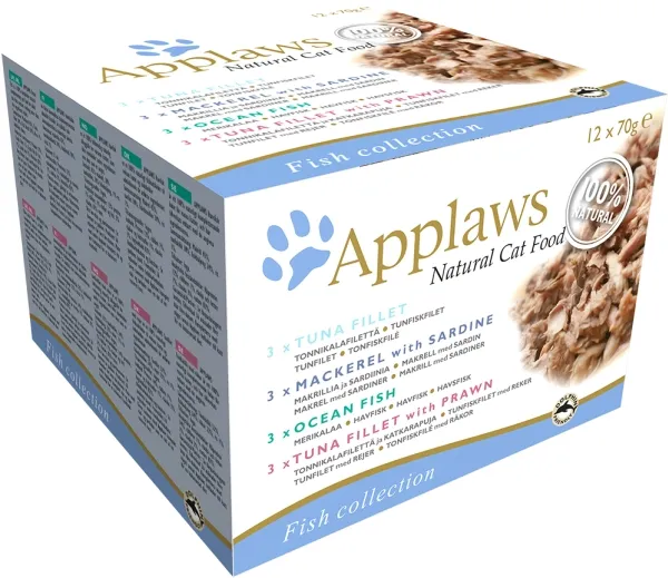 Applaws Dosen Fisch Collection Multipack, Voksen, Fisk, 70 g