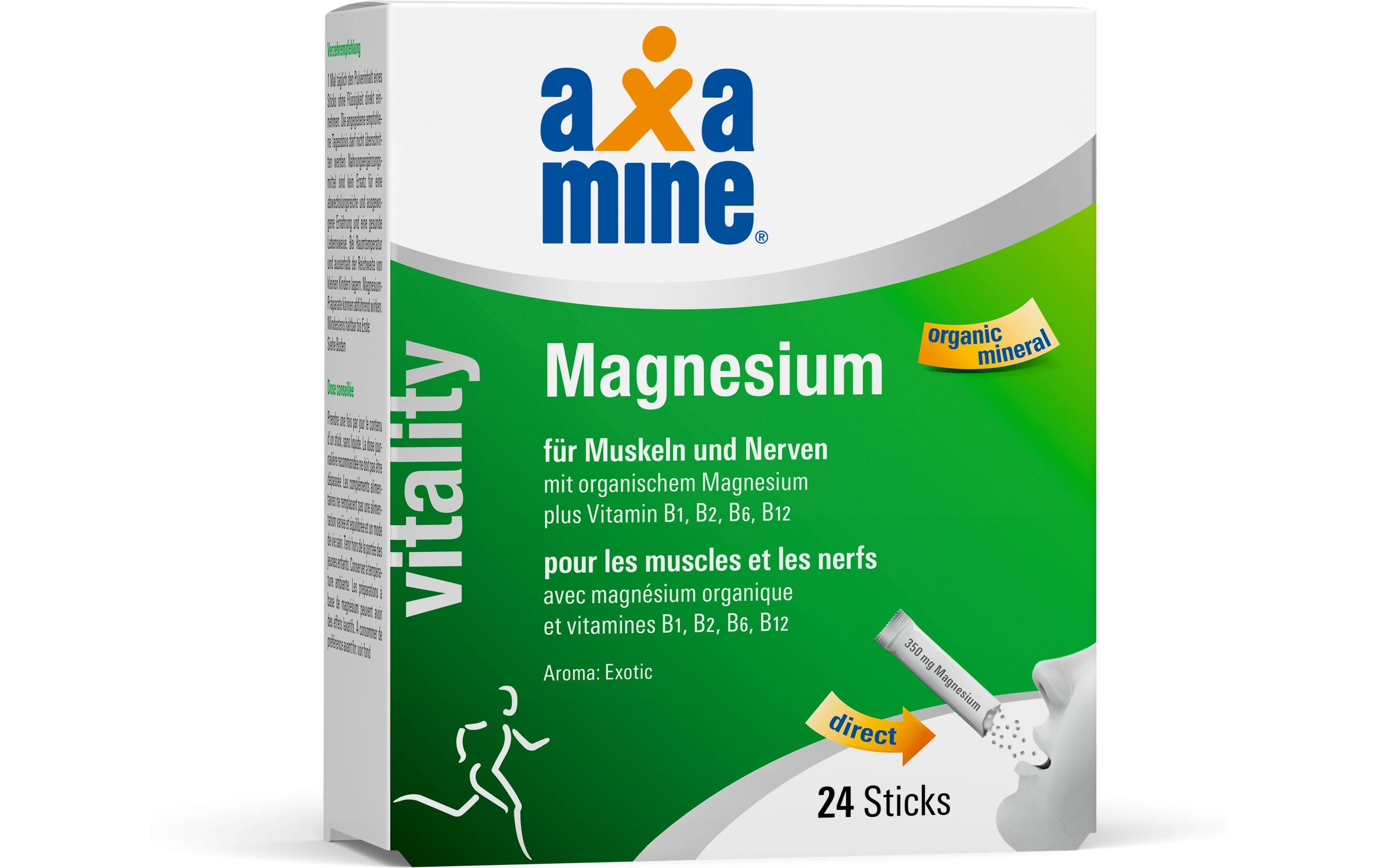 Magnesium 24 SticksVegane Nahrungsergänzung mit Magnesium
