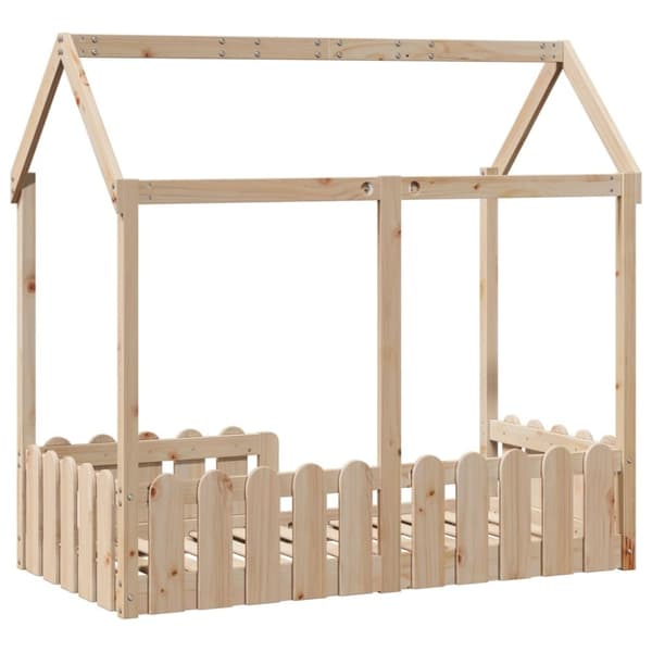 vidaXL Barnesengeramme 70x140 cm heltre furu