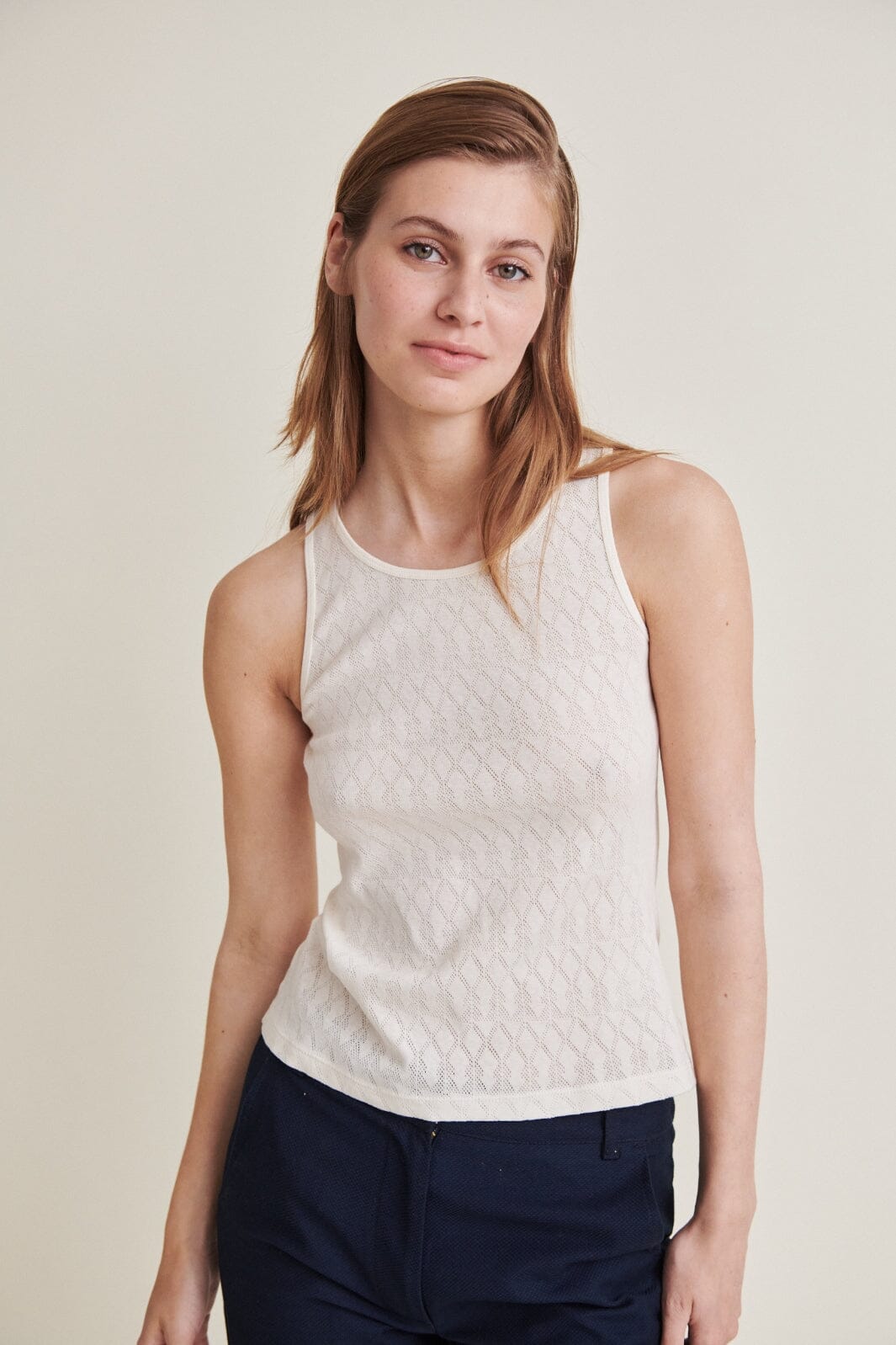 Basic Apparel Ana Tank Gots 600 white swan