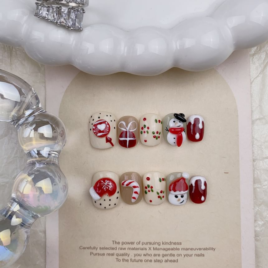 Babeybey - Kerst Press On Nails