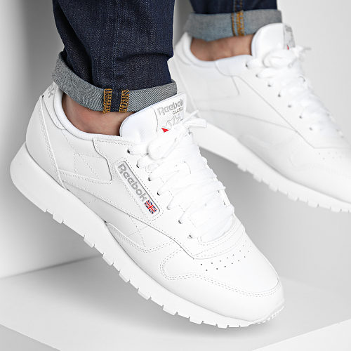 Baskets Classic Leather GY0953 Footwear White Pure Grey 3
