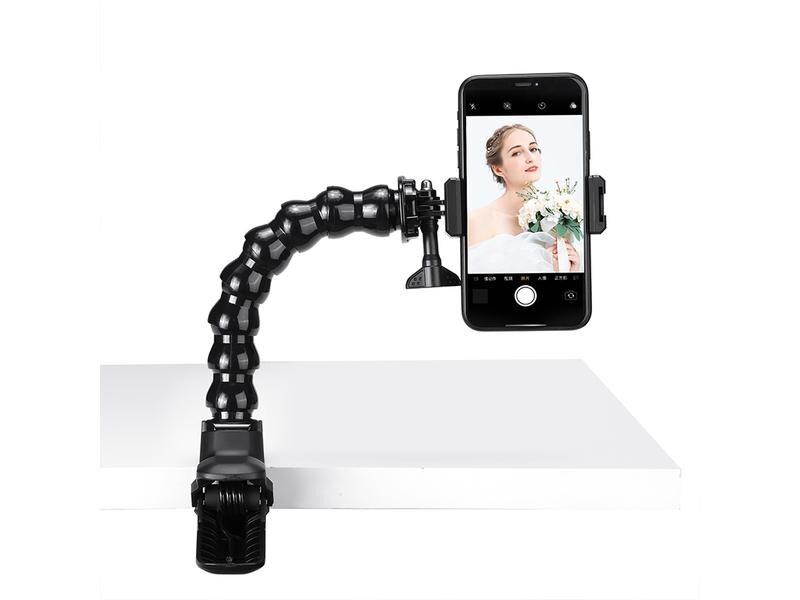 Ulanzi Smartphone-Stativ MP-4 Handyhalterung mit Superklemme und verstellbarem Schwanenhals