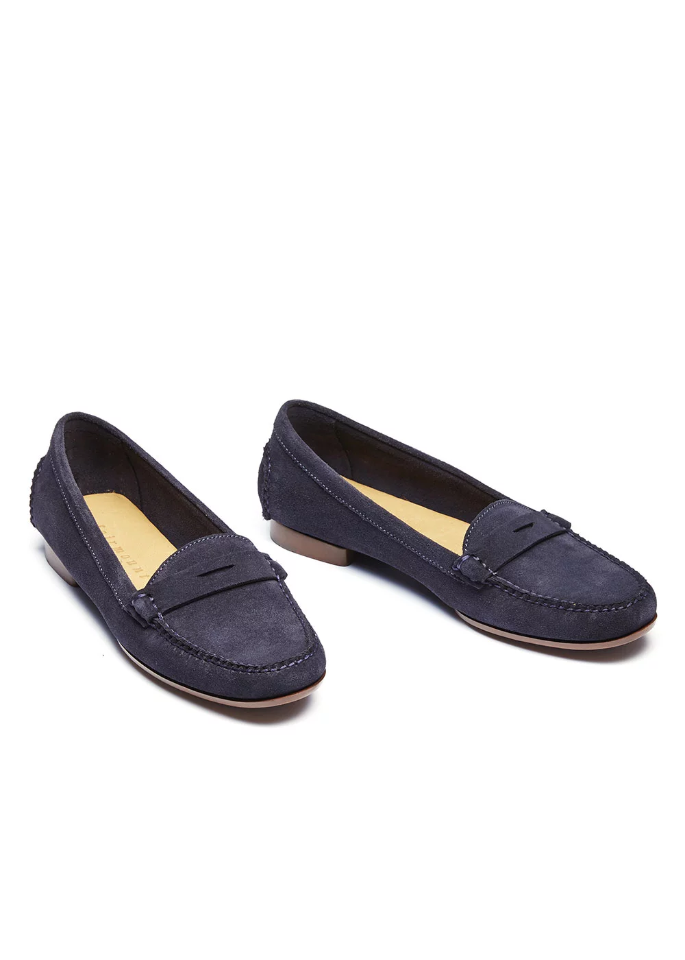 W PENNY MOC VELOURS MARINE