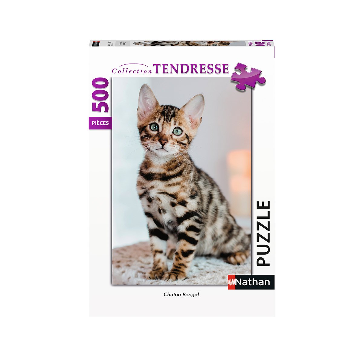 Puzzle Nathan 500 Pièces - Chaton Bengal