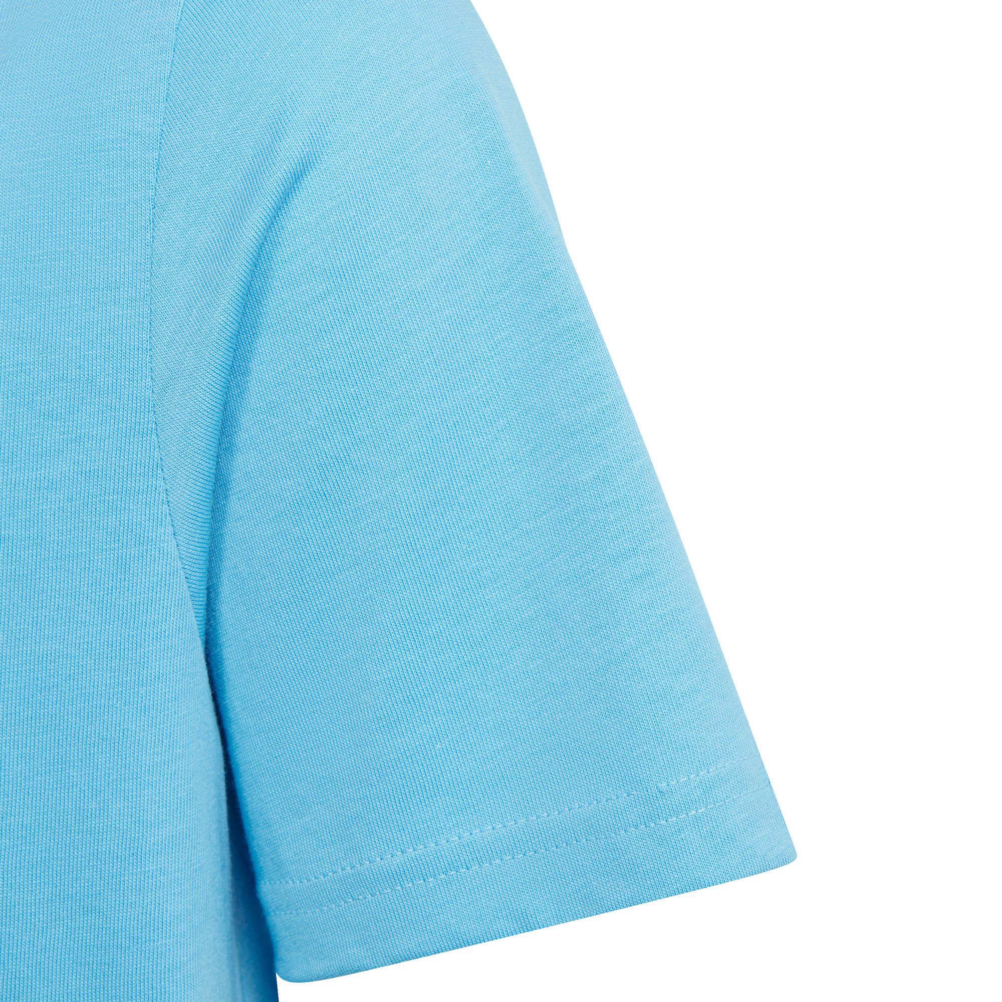 adidas Essentials Two-Color Big Logo Cotton T-Shirt Kinder semi blue burst