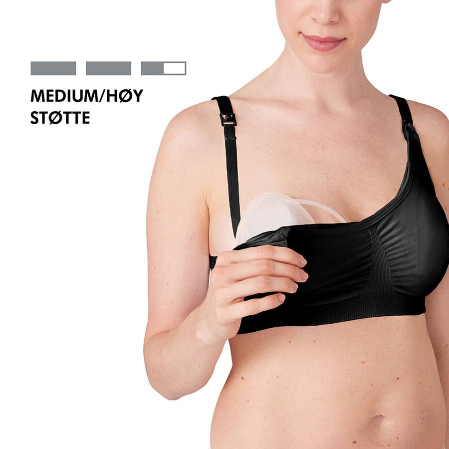 Medela 3-In-1 Nursing And Pumping Bra Black L