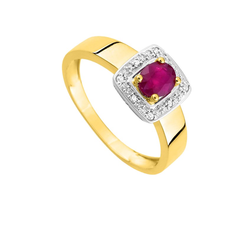 Bague femme - Rubis - Or 18 Carats