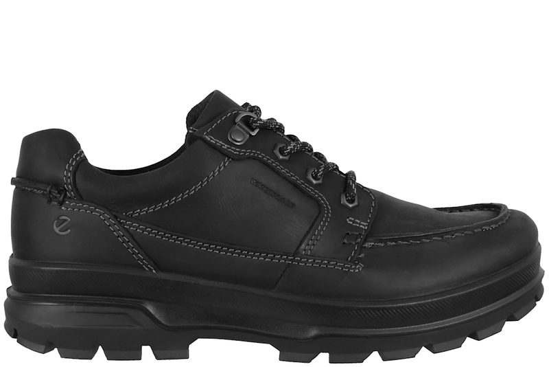 ECCO RUGGED TRACK BLACK VANDTÆT SKO I SORT OLIERET SKIND