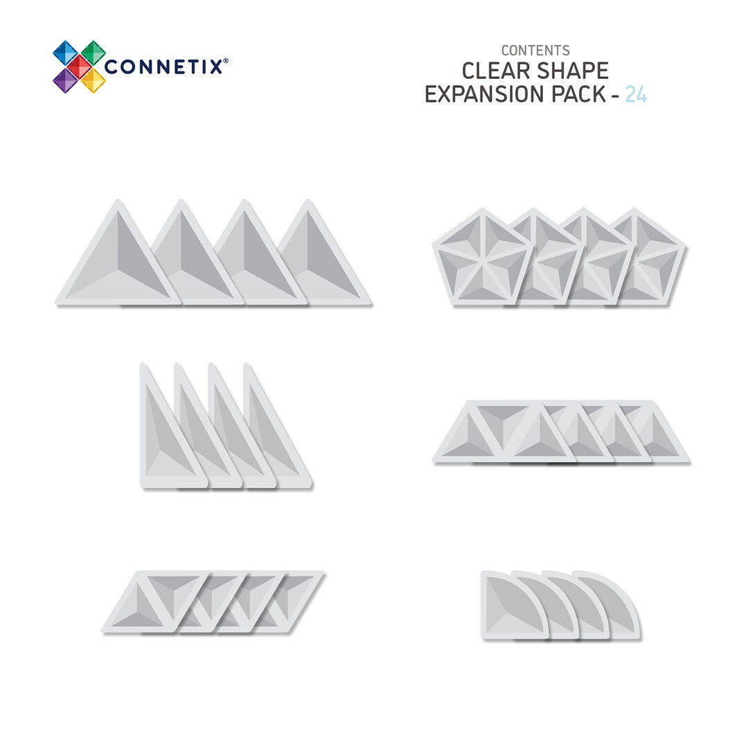Connetix shape expansion pack - clear - 24st