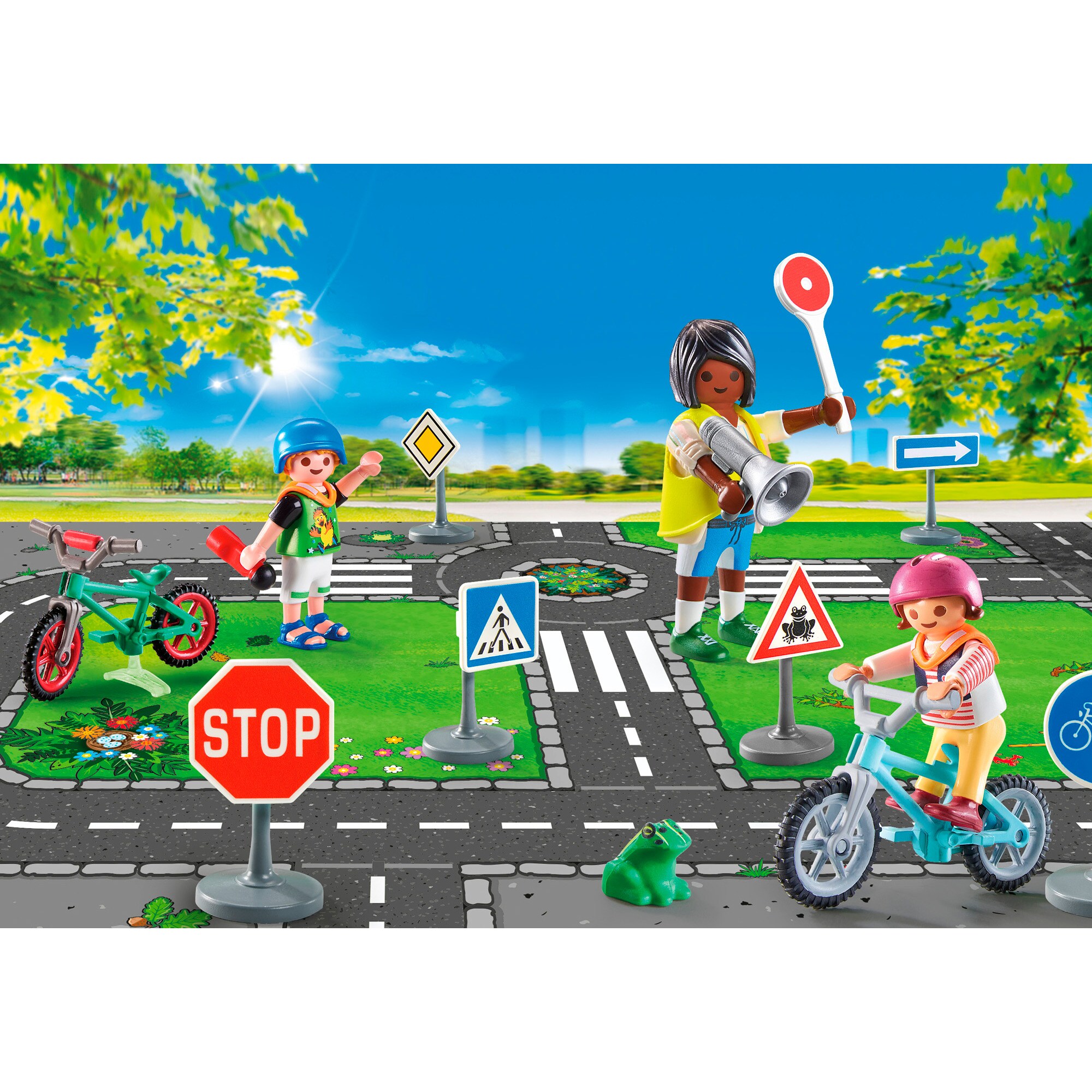 PLAYMOBIL Konstruktionsspielzeug City Life Fahrradparcours