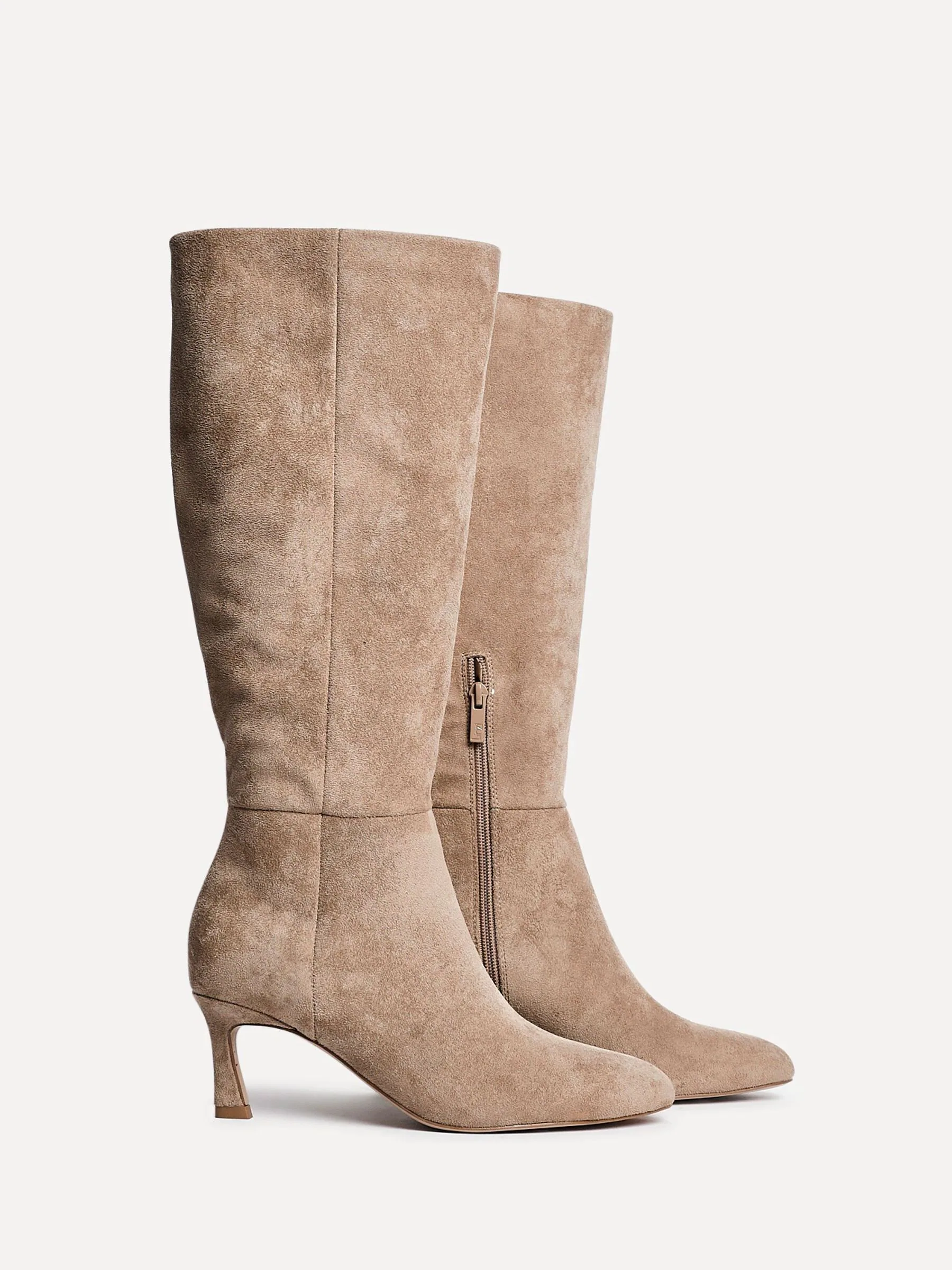 Licht beige - Linzi Rush Pointed Toe High Leg Stiletto Boots