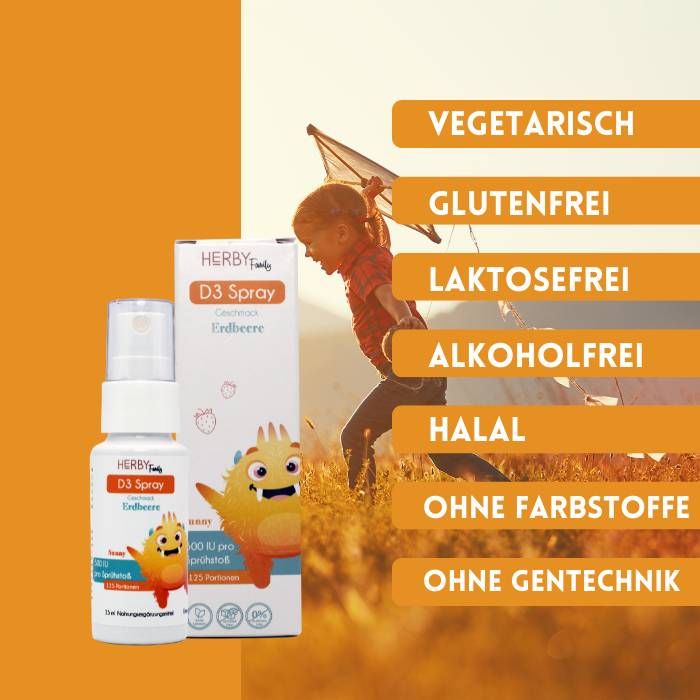 Herby Family® Vitamin D3 Spray für Kinder ab 3 Jahren