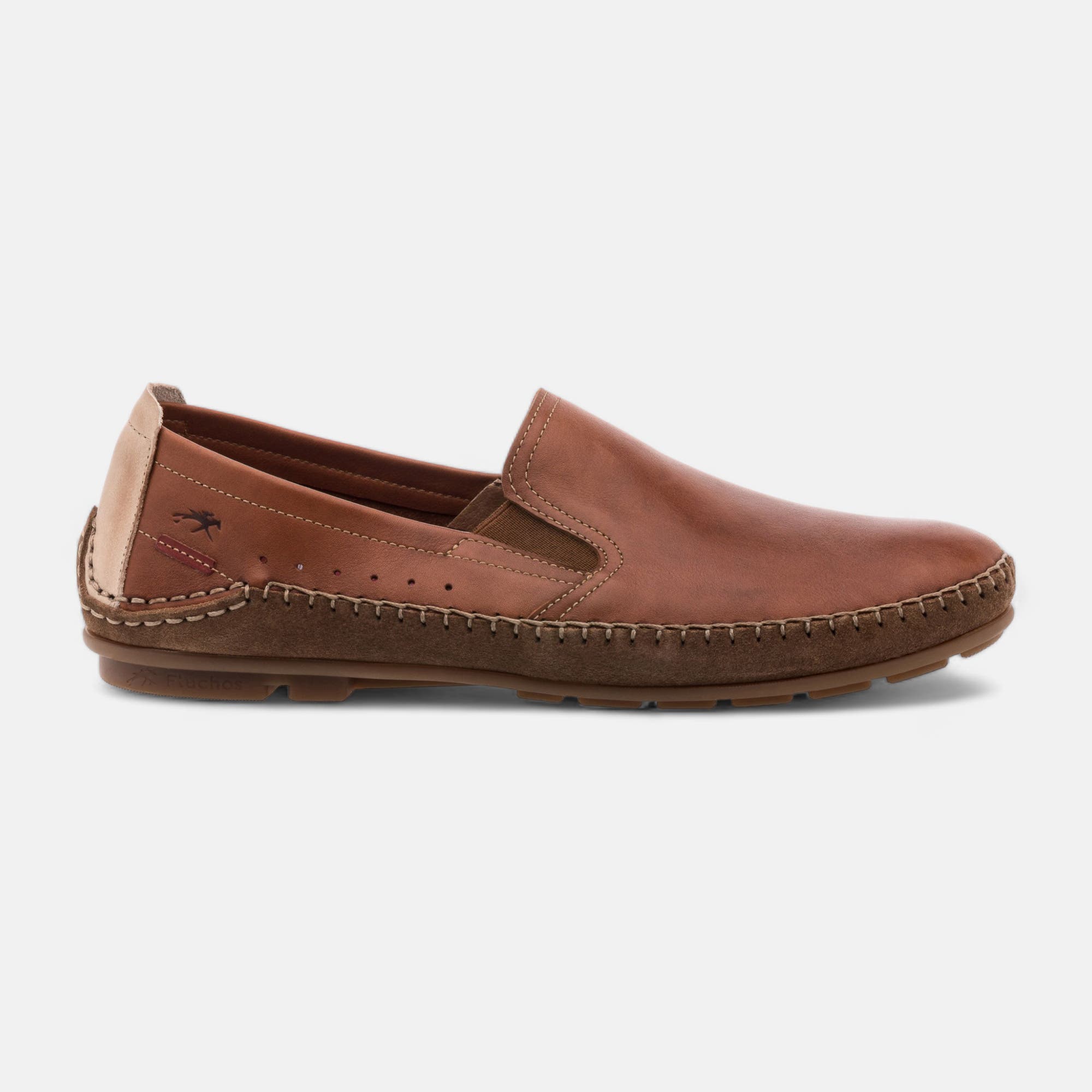 Mocassins Homme en cuir cognac