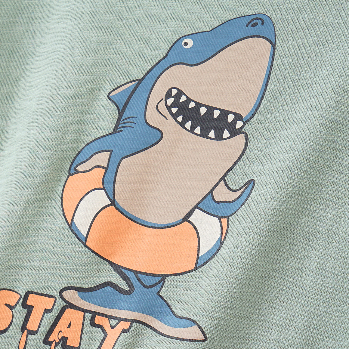 Topolino Jungen T-Shirt mit Hai-Print mintgrün