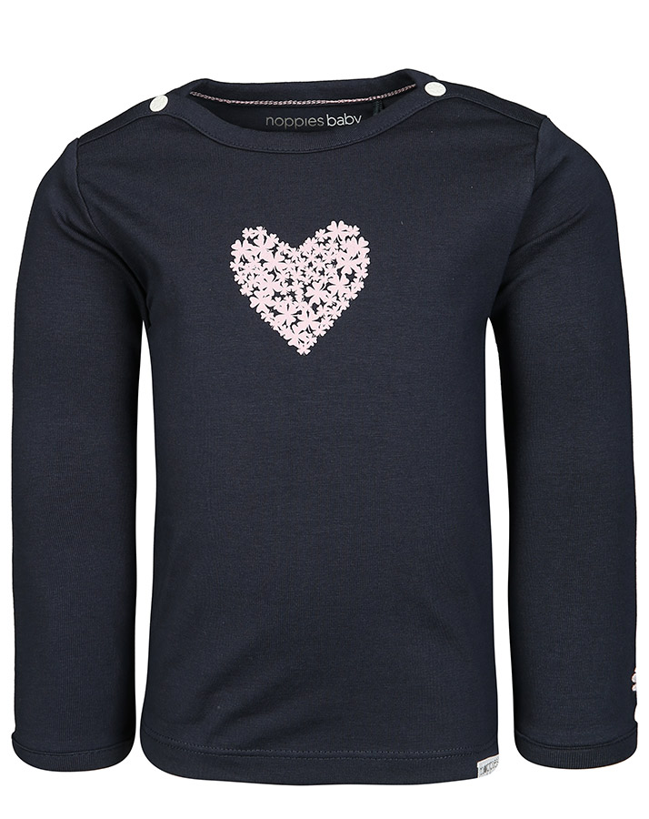 Langarmshirt NATICK – HEART in navy
