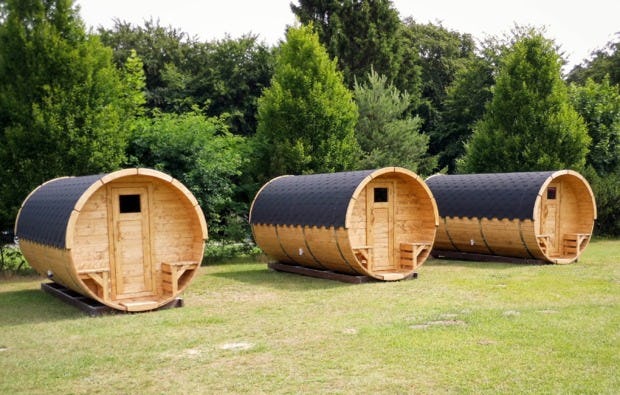 Übernachtung im Campingfass - Campingpark Elbtalaue