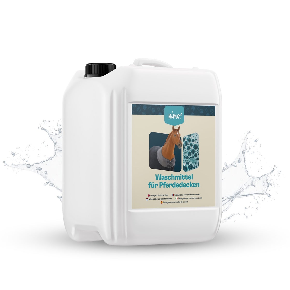 nimo® wasmiddel voor paardendekens • reinigt betrouwbaar zonder geur- en kleurstoffen