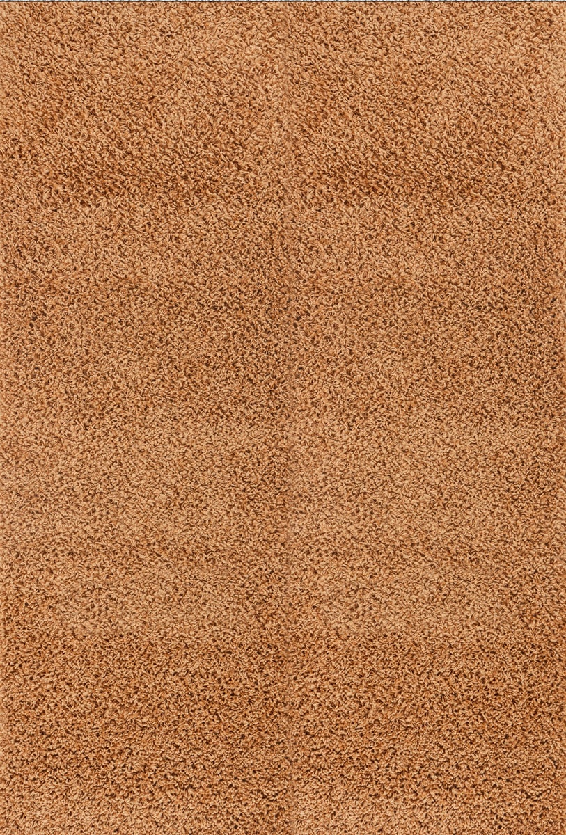 Modern hoogpolig shaggy vloerkleed, terracotta, 160x220 cm, LILLY