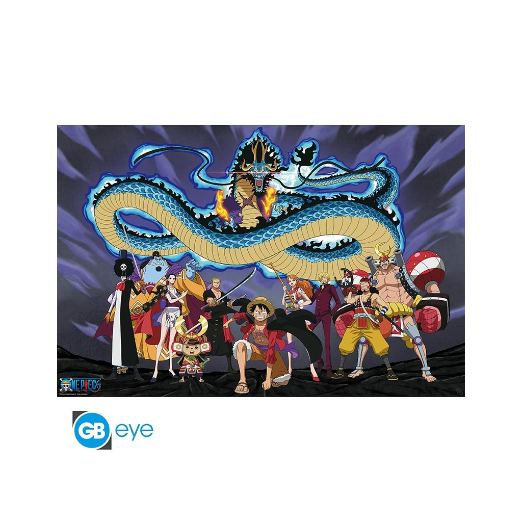 One Piece - Poster Equipage contre Kaido (91,5 x 61 cm)