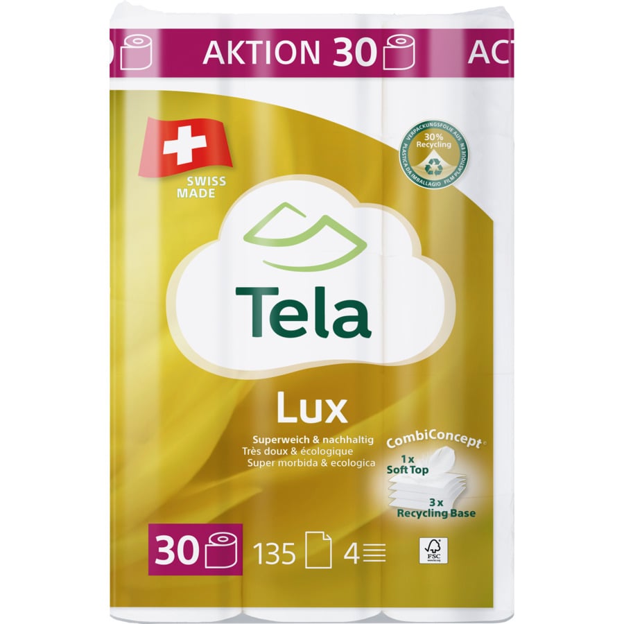 Tempo Toilettenpapier 4-lagig Premium mit Kamille & Aloe Vera